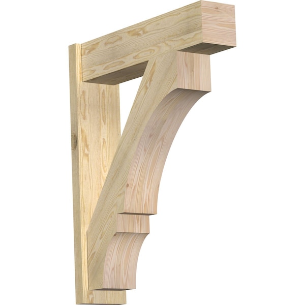 Ekena Millwork Balboa Block Rough Sawn Outlooker, Douglas Fir, 8"W x 32"D x 40"H OUT08X32X40BOA05RDF - main